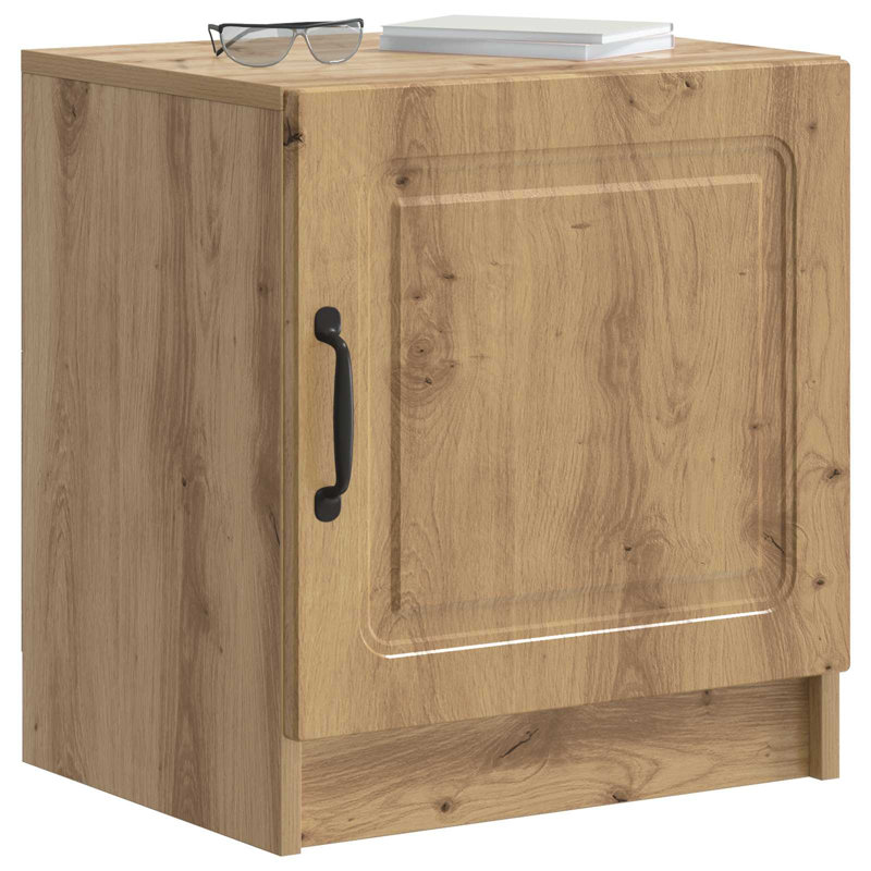 43cm W Manufactured Wood Bedside Table, Artisan Oak