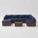 Axwell Wicker 5 - Person Modular Patio Conversation Sets with Cushions