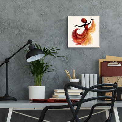 «Soul in Motion» par Veve, art mural en verre acrylique, 12 po x 12 po