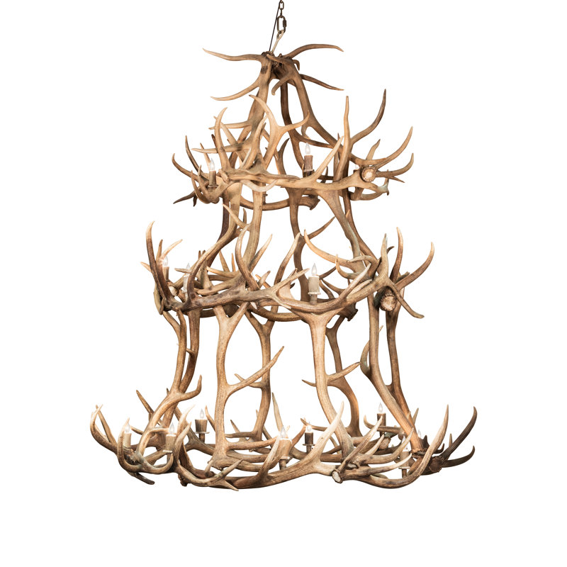 Lustre 18 lumières 70 po Elk