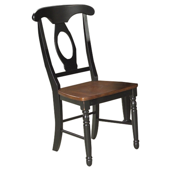 Ensemble de salle à manger en bois d'hévéa Shelburne, Merlot / babeurre, Chêne / noir