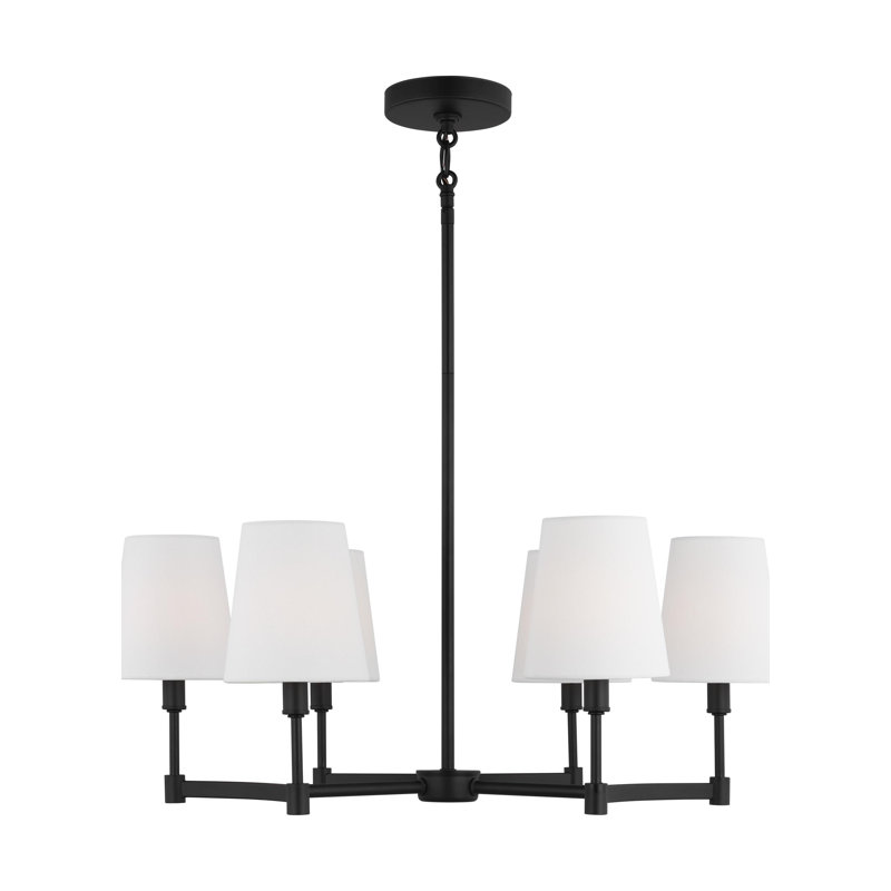 Triton 6-Light Chandelier, Noir