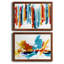 Captive Color I - ensemble de 2 peintures sur toile encadrées-17947744-17947751