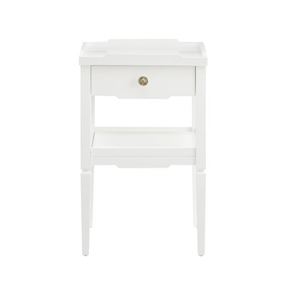 Modern Foley White 1-drawer Nightstand