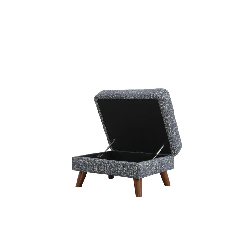 Repose-pieds rectangulaire avec rangement de 29 po de largeur