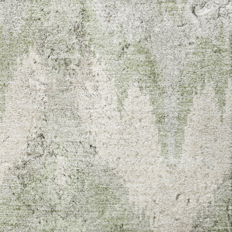 Tapis Dream Shag ADS743 Ikat lavable à la machine de qualité supérieure, Aloès, 3' x 5'