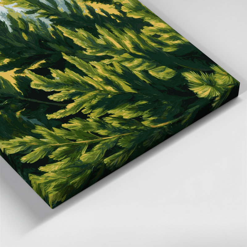 Art mural sur toile Botanical Cedar Boughs, H 11 po x l 14 po