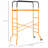4-Step Steel Scaffold with Wheels