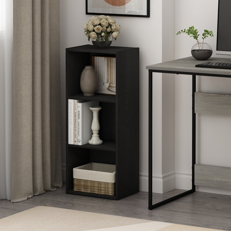 Kalista 3-Tier Open Shelf Bookcase, Blackwood