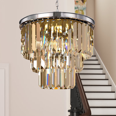 Lustre à niveaux unique 9 lumières Yazmin