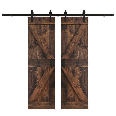 Porte de grange coulissante double K Series