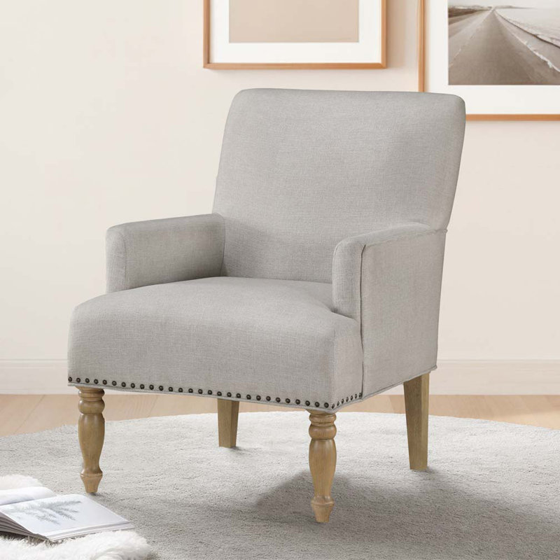 Fauteuil d'appoint clouté