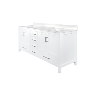 Ensemble de meuble-lavabo double 73 po Gordan