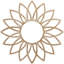 Médaillon de plafond 24 "x 24" x 8 3/8 "x P 1/4" Daisy-59356301-59356315