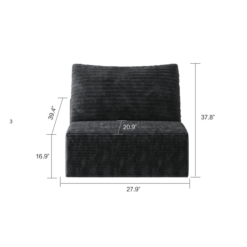 Y159-1S-NOIR monoplace, Black