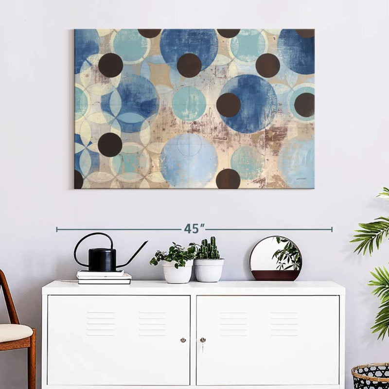Avery Blue Dots, 26" H x 39" W
