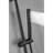 Matt Black Handheld Shower With Adjustable Height And 59-Inch Hose For Comfortable Showers Height, Hose, 28-Inch Slide Bar In Dark Finish