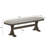 1Pc Rustic Upholstered Dining Bench Wooden Dining Room Furniture