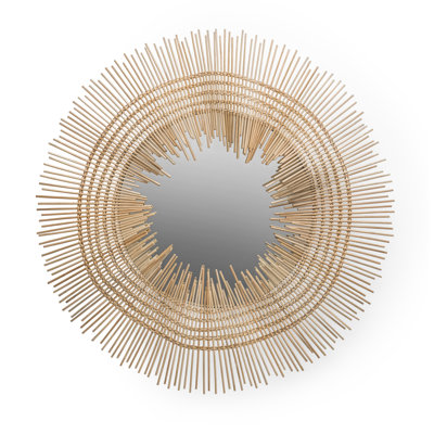 Twiggy Sunburst Rattan Wall Mirror