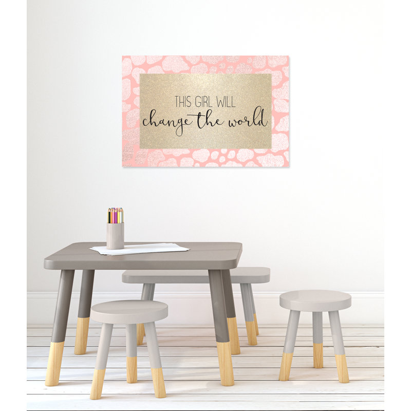 This Girl Will, impression sur papier, H 24 po x l 36 po x P 1,5 po, Canevas
