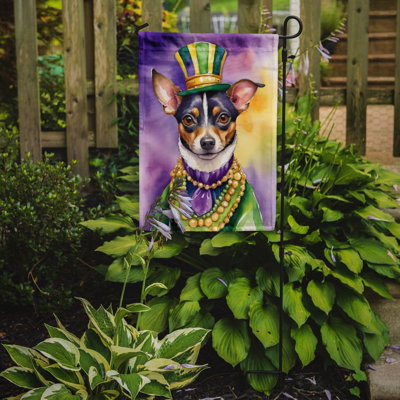 Drapeau de jardin double en polyester H 15,5 po x l 11,25 po