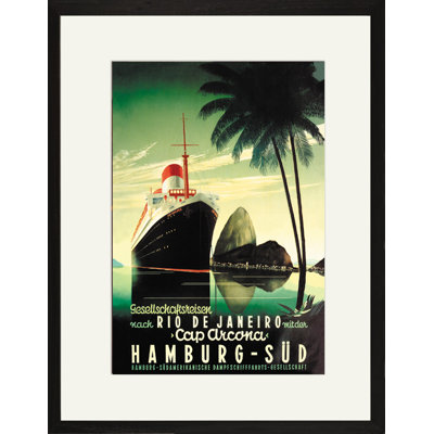 Poster Rétro Reproduction - Gesellschaftsreise - Rio De Janeiro - Affiche Publicitaire