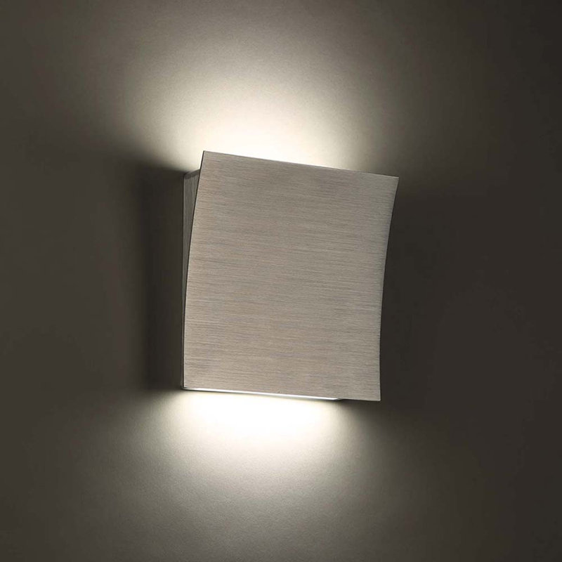 Plafonnier encastré 1 lumière Slide, 2700 K, Aluminium