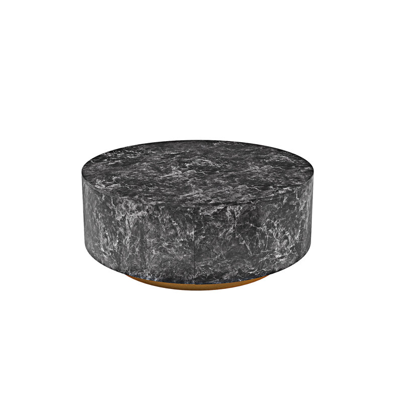 Round Coffee Table, Dark Gray