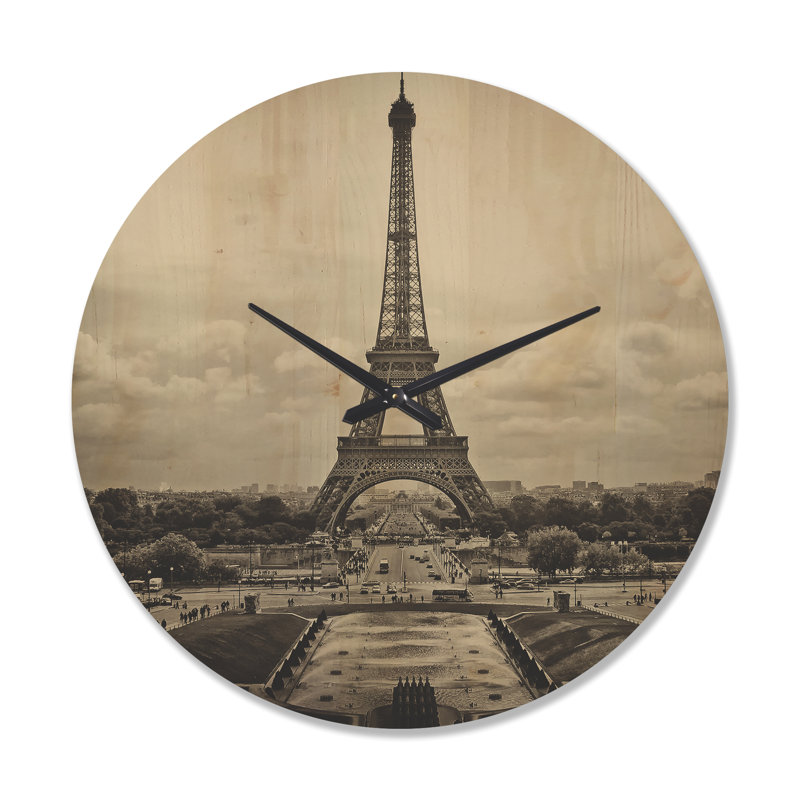 Vue de l'horloge murale Paris France, Très grand