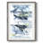 Blue Memories II -Framed Print