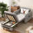 Adjustable Backrest With Hidden Storage Retractable Sofa Bed