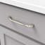 Poignée à poignée Twist Collection - Poignée d'armoire de 6 5/16 po nickel poli - Quincaillerie transitionnelle pour tiroirs et armoires-37061985-116642468