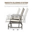 Chaise berçante d'extérieur en métal-317193243