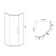 34'' W 72'' H Semi-Frameless Neo-angle Double Slide Shower Enclosure