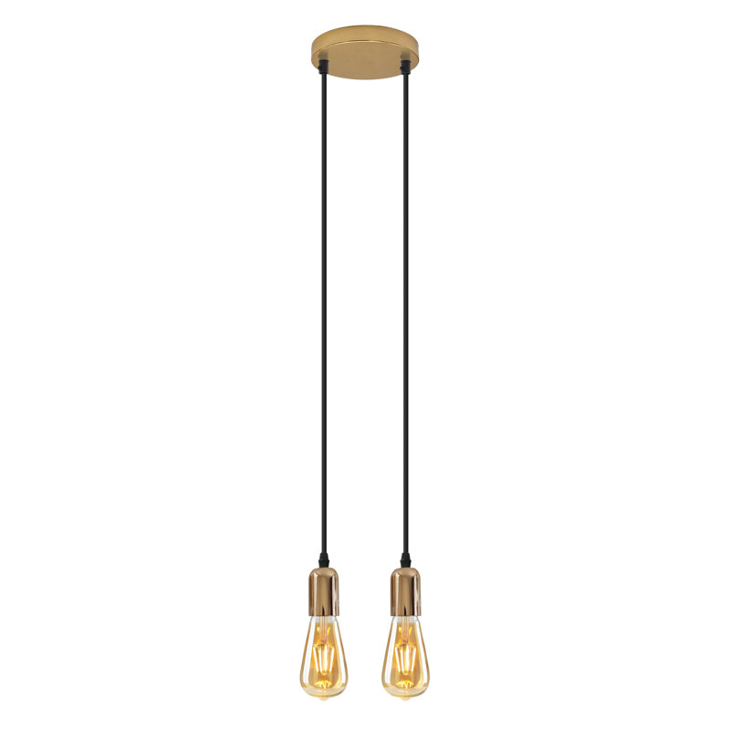 Armoy - Light French Gold Cluster Pendant, 2
