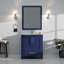 Ensemble de meuble-lavabo moderne avec robinet et miroir