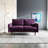 Anacapa 58" Velvet Round Arm Sofa Loveseat-928580833
