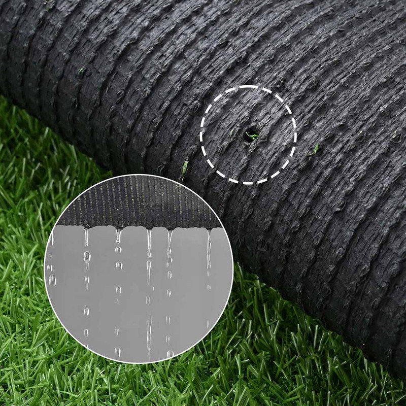 Tapis en gazon artificiel avec velours, conception réaliste à quatre tons, taille personnalisable, 0.8" H x 12" W x 144" D