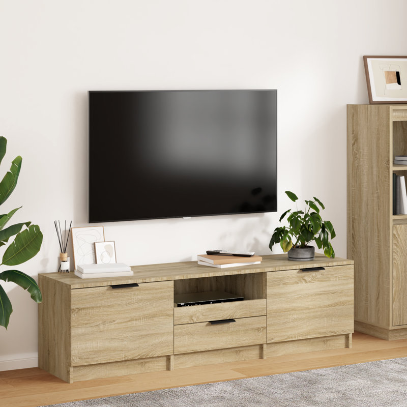 Jeeva TV Cabinet 140x35x40 cm Engineered Wood, Sonoma Oak