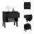 End Table, Side Table Four Legs, One Open Shelf, One Drawer-2124306115