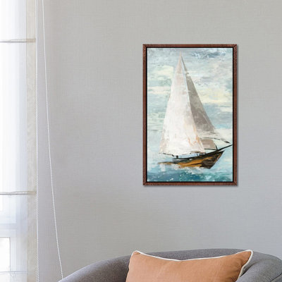 Quiet Boats II by Allison Pearce - Painting on Canvas
