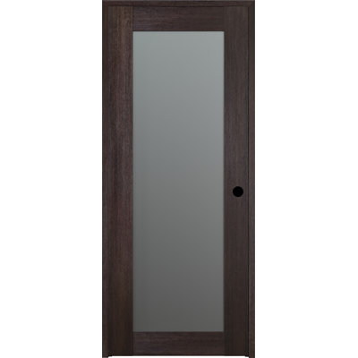 Avon Solid + Manufactured Wood Paneled without Installation Hardware Kit Prehung Door