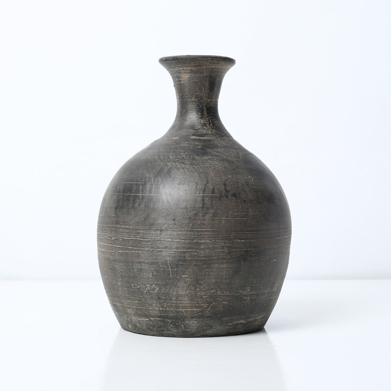 Disario Clay Table Vase, 10" H x 7.5" W x 7.5" D