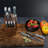 Senken Knives 11-Piece Damascus Knife Block Set with Abalone Shell Handle - 67-Layer Japanese Steel