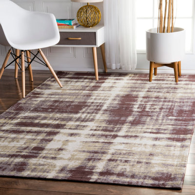 Tapis taupe abstrait Alderamin