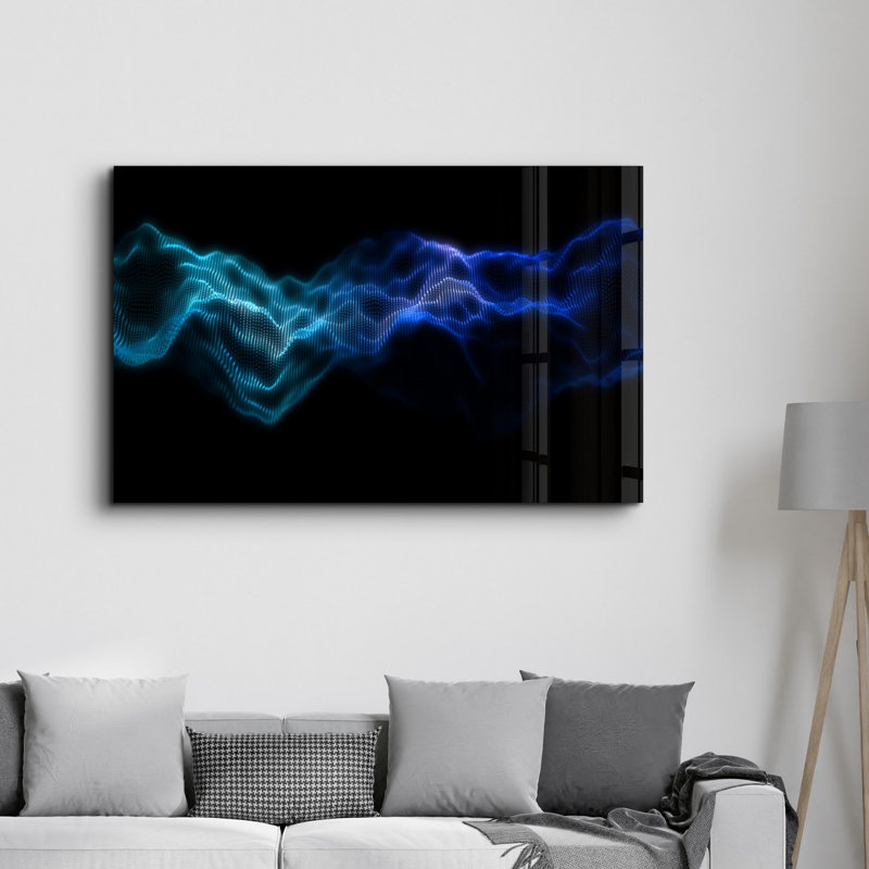 Élégante peinture murale en verre trempé de 13,8 po x 21,7 po | 100% verre trempé, épaisseur: 0,16 pouce | Imprimé UV pour des couleurs éclatantes | Parfait pour la décoration intérieure, le salon et les espaces de bureau