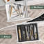 Rangement à ustensiles de cuisine pour ustensiles de cuisine - Range-couverts en bambou à 5 fentes extensible (noir)