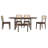6 Piece Dining Table Set with Bench