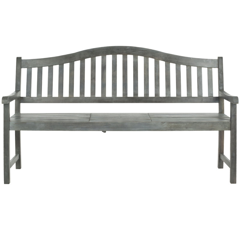 Banc de jardin en bois Volusia, Gris cendré