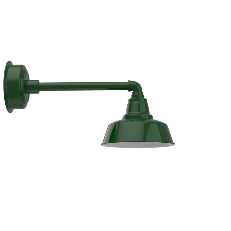 Vandervliet LED Wall Light, Green, 9.625" H x 18.5" W x 10.25" D